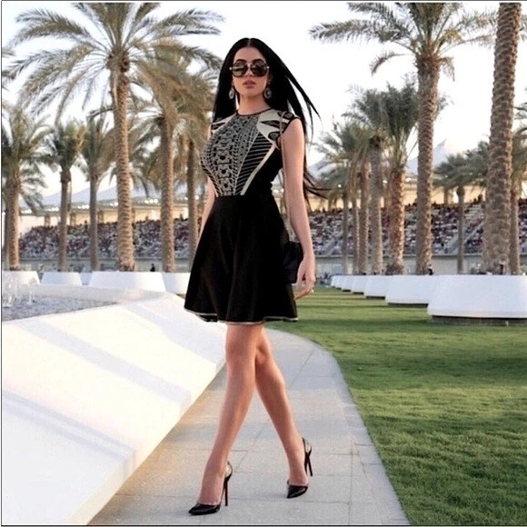 Ted Baker Dresses & Skirts - Elegant Black and Gold Women's Dress